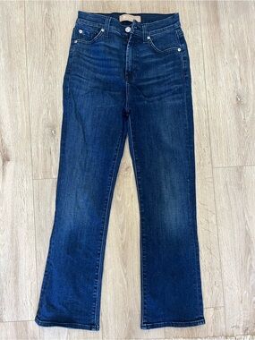 7 For All Mankind Dark Blue Flare Jeans